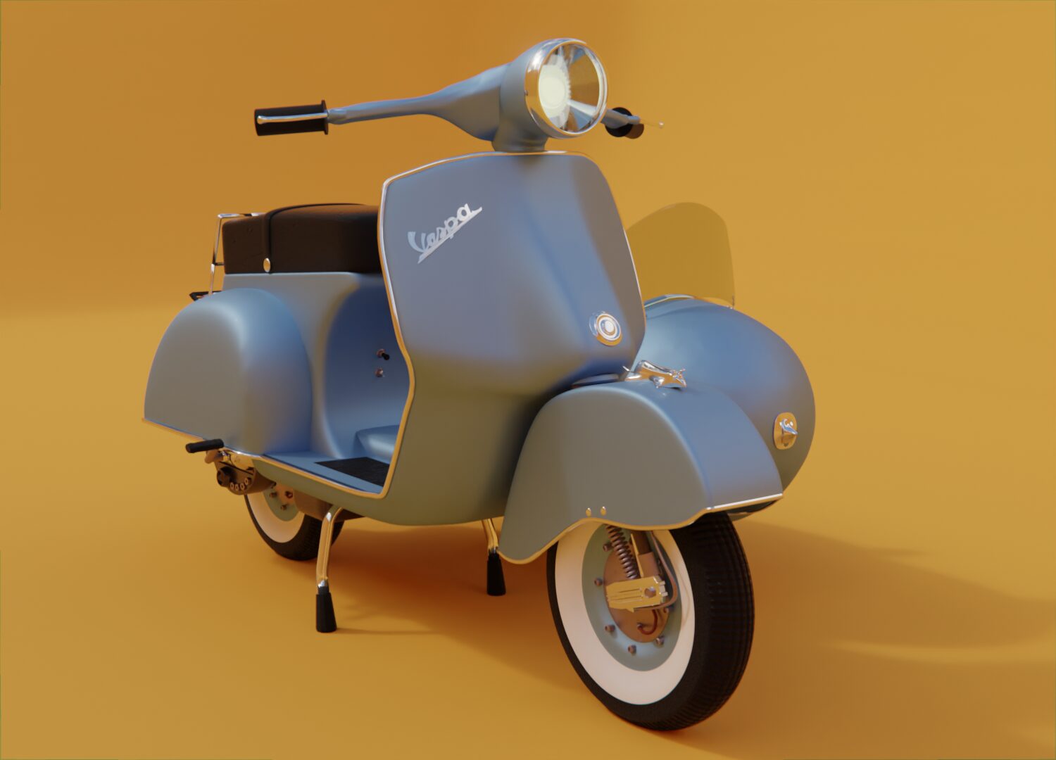 Vintage Vespa frontleftview